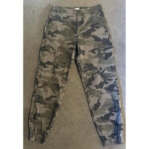 Garage Woman Camouflage Cargo Sweatpants Joggers Pockets - P/S